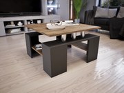 Tavolo Dohányzóasztal (Antracit-Bolzánó) modern