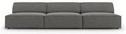 Szürke bársony kanapé 240 cm Jodie – Micadoni Home