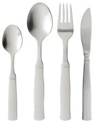 Ezüstszínű rozsdamentes acél evőeszköz készlet 16 db-os Ranka – Gense