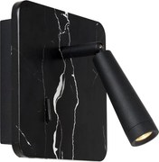 Lucide 77282/03/30 - LED Fali spotlámpa OREGON LED/4W/230V USB fekete