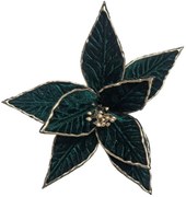 Zöld és arany mikulásvirág 26cm