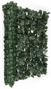Blumfeldt Fency Dark Ivy, sötétzöld, borostyán, kerítés, védelmet nyújt a kíváncsi tekintetekkel és a széllel szemben, 300 x 100 cm