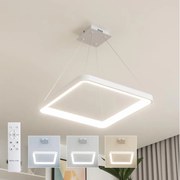 Brilagi - LED dimmelhető kábelre függeszthető csillár FALCON SLIM LED/50W/230V 50x50 cm fehér + távirányító