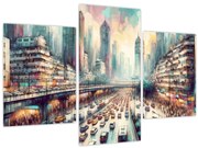 Kép - Városi élet (90x60 cm)
