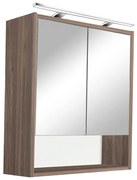 Luna 60 felső tükrös szekrény, Rauna szil