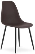 OSAKA sötétbarna szék fekete lábakkal