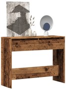 szürke sonoma szerelt fa tálalóasztal 100x35x76,5 cm