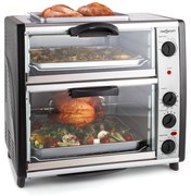 OneConcept All-You-Can-Eat, dupla mini sütő grill-lemezzel, 42 L, 2350 W