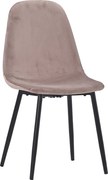 Modern étkezőszék barna színben, bársony kárpittal DC-4469