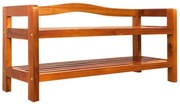 Casaria® Akácfa cipőtartó állvány - 2 szintes