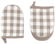 Pamut edényfogó kesztyű szett 2 db-os Gingham – Tiseco Home Studio