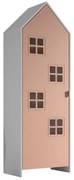 Fehér-rózsaszín gyerek ruhásszekrény 58x172x37 cm Casami Bruges – Vipack