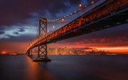 Fotográfia Fire over San Francisco, Toby Harriman