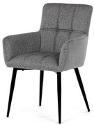 Szürke Szövet Étkezőszék, Ezüst Árnyalattal. DCH-P3146 SIL2