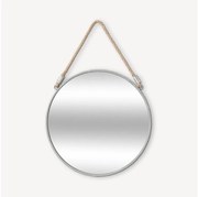 Atmosphera - Fali tükör EDEN átm. 38 cm ezüst
