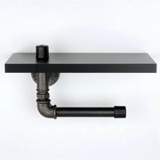 Toalettpapír tartó Boruraf 239, fekete/ezüst