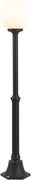 Klasszikus kültéri állólámpa fekete opálüveggel 140 cm IP44 - Champs