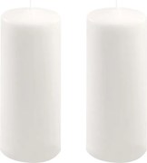 Gyertya készlet 25 cm Ø 10 cm 2 db fehér