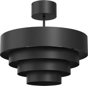 Felületre szerelhető csillár RINGS 1xE27/15W/230V fekete