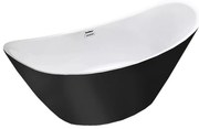 Flow szabadon álló fürdőkád fekete