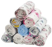 New Baby Standard pamut pelenka mintával, 60 x 80 cm, 10 db-os szett