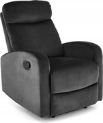 Összecsukható pihenőszék bölcső funkcióval kárpitozott fekete Wonder