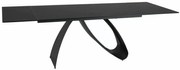 Diuna bővíthető étkezőasztal fekete 160-240 cm