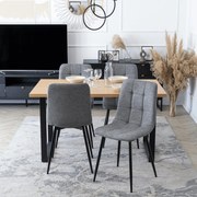 Szürke Szövet Étkezőszék. PERU 2