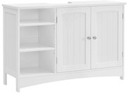 Fürdőszoba szekrény, mosdószekrén nyitott polccal, 90 x 30 x 60 cm, fehér