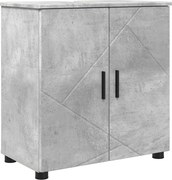 vidaXL Fürdőszoba Székény Beton Szürke 61 x 35 x 64 cm Faanyag & Fém