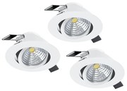Eglo Saliceto 33391 süllyesztett lámpa, 3x6W LED, 4000K, 1350 lm