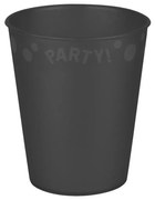 Black, Fekete micro prémium műanyag pohár 250 ml