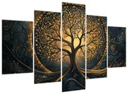 Kép – Arany aurájú fa (150x105 cm)