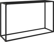 vidaXL fekete edzett üveg tálalóasztal 120 x 35 x 75 cm