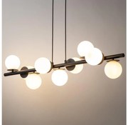 Csillár zsinóron AVOLA 9xG9/12W/230V fekete