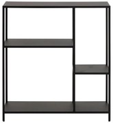 Fekete fém könyvespolc 80x86 cm Newcastle – Actona