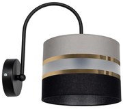 Fali lámpa CORAL 1xE27/60W/230V fekete/szürke