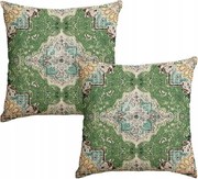 Dekoratív párnahuzat 50x50cm Világoszöld szín boho stílusban