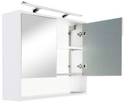 Luna 80 felső tükrös szekrény fehér