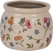 Kerámia virágcserép réti virágokkal Colourful Flowers S 12x10 cm