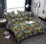 SCARY PARTY szürke mikroszálas ágyneműhuzat Ágyneműhuzat mérete: 2 db 70 x 80 cm | 160 x 200 cm