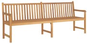 vidaXL tömör tíkfa kerti pad 228 cm
