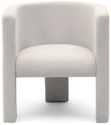 Krém színű design fotel MILU