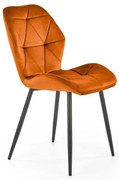 Pelor étkezőszék, narancs / fekete