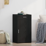 Széf fiókkal Musta tammi 50 x 42.5 x 93 cm Faanyag