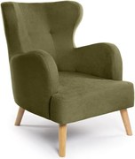 Zöld füles fotel Noemye – Bonami Selection