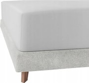 Gumis lepedő 90x200 cm fehér szatén Pan Materac 100% pamut