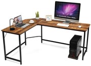 Sarokíróasztal barna