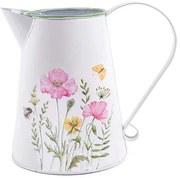 Pipacs virágos bádog öntöző kancsó 19x16,5 cm