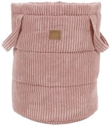 Rózsaszín textil játéktároló kosár ø 39x50 cm – Meowbaby